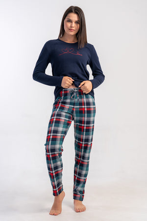 Woman Interlock Niva O Neck Pyjama Set