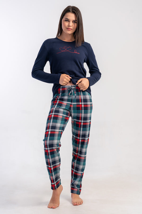 Woman Interlock Niva O Neck Pyjama Set