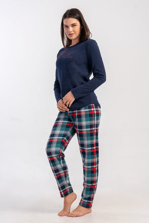 Woman Interlock Niva O Neck Pyjama Set