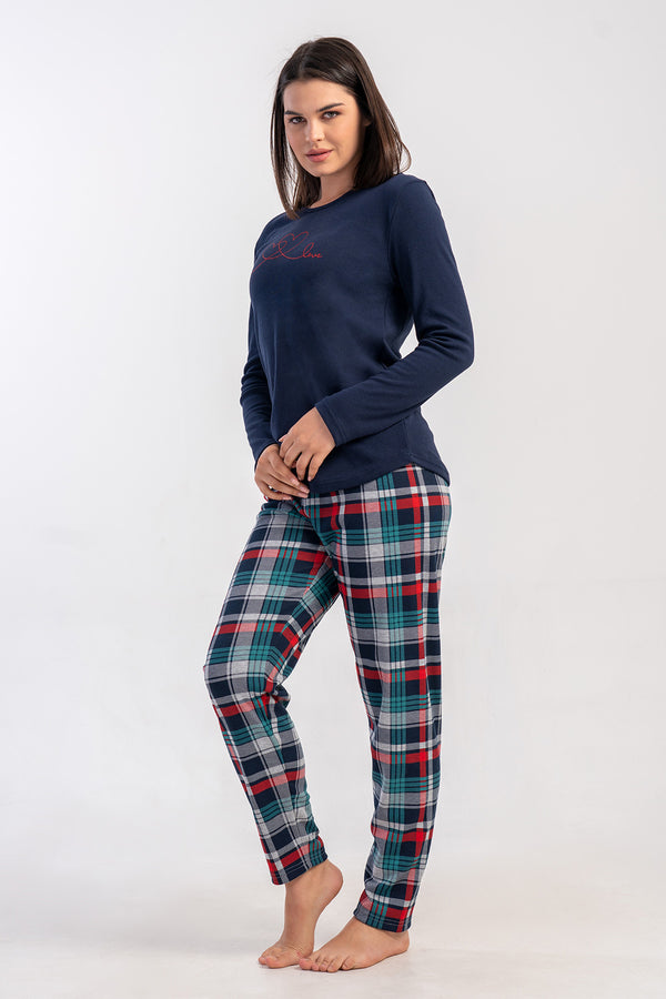 Woman Interlock Niva O Neck Pyjama Set