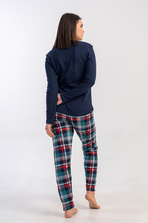 Woman Interlock Niva O Neck Pyjama Set