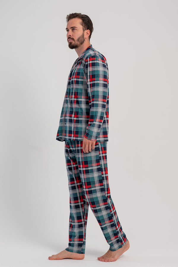 ERKEK PIJAMA TAKIM SUPREM 503226 - VienettaLACIVERTL