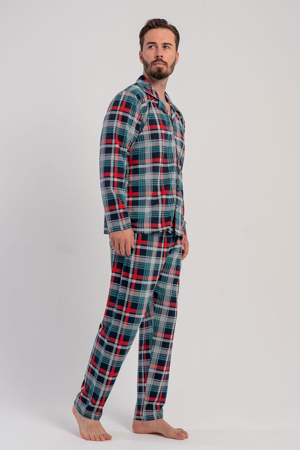 ERKEK PIJAMA TAKIM SUPREM 503226 - VienettaLACIVERTL