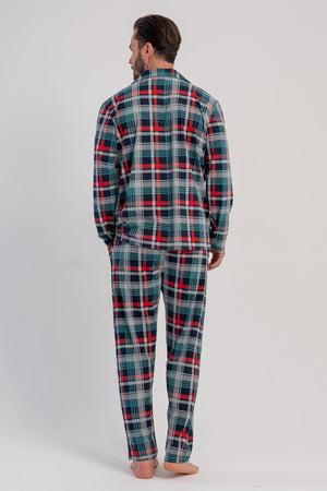 ERKEK PIJAMA TAKIM SUPREM 503226 - VienettaLACIVERTL