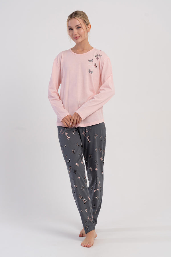 Woman Supreme Big Size Nilu O Neck Pyjama Set - Vienetta1.GrupZEMIN