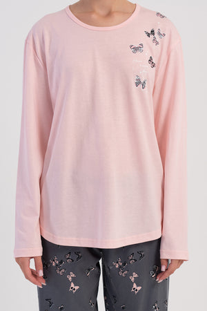 Woman Supreme Big Size Nilu O Neck Pyjama Set - Vienetta1.GrupZEMIN