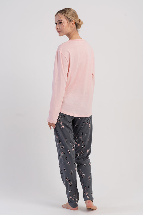 Woman Supreme Big Size Nilu O Neck Pyjama Set - Vienetta1.GrupZEMIN