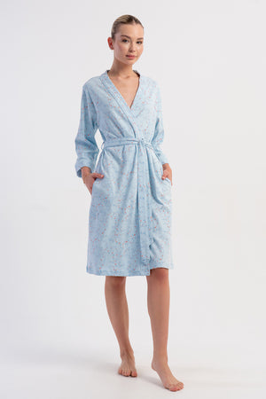 KADIN INTERLOK 3/4KOL CEPLI SABAHLIK - Vienetta1.GrupMAVI