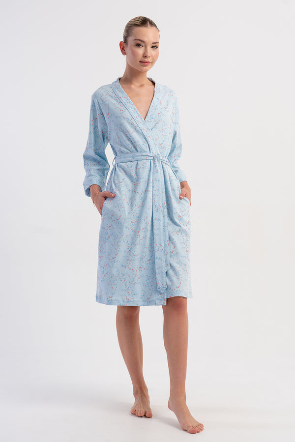 KADIN INTERLOK 3/4KOL CEPLI SABAHLIK - Vienetta1.GrupMAVI