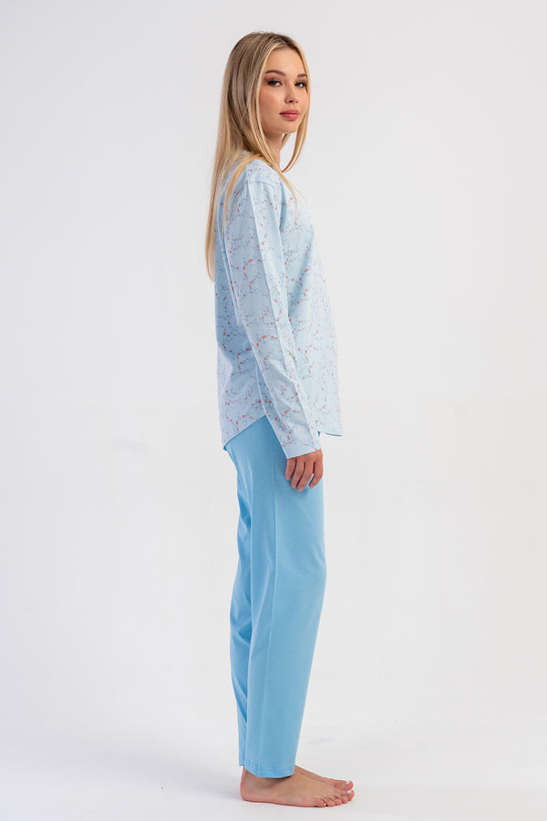 Woman Supreme Teffy Long Sleeve Pyjama Set - Vienetta1.GrupMAVI