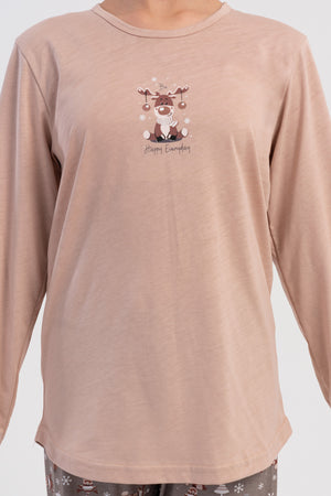 KIZ COCUK PIJAMA TAKIM SUPREM 503271 - Vienetta1.GrupBEJ