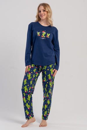 Woman Supreme Meby Long Sleeve Pyjama Set - Vienetta1.Grup16 - 0235TCX
