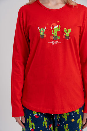 KADIN PIJAMA TAKIM SUPREM 503274 - Vienetta1.GrupKOYU YESIL