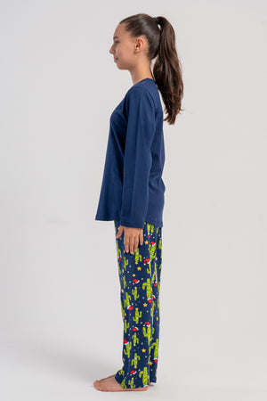 Kids' Girls Supreme Christmas Pari O Neck Pyjama Set