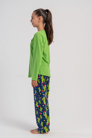 Kids' Girls Supreme Christmas Pari O Neck Pyjama Set