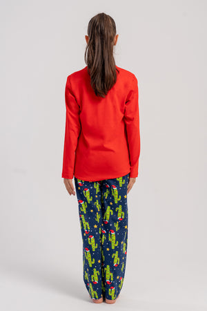 Kids' Girls Supreme Christmas Pari O Neck Pyjama Set