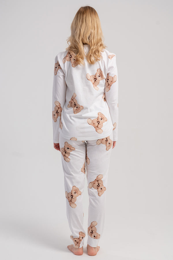 KADIN PIJAMA TAKIM SUPREM 503292 - Vienetta1.GrupBEJ