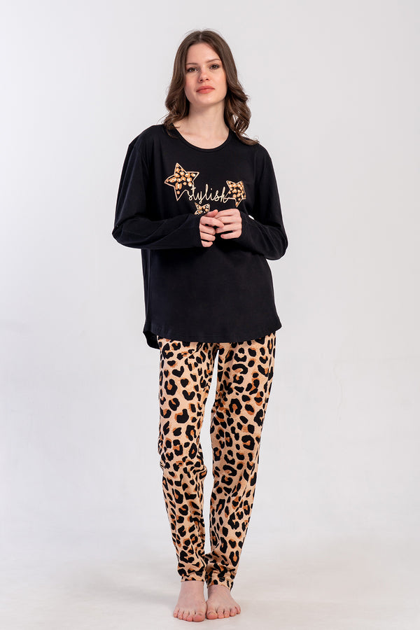 KADIN XXL PIJAMA TAKIM SUPREM 503298 - Vienetta1.GrupSIYAH