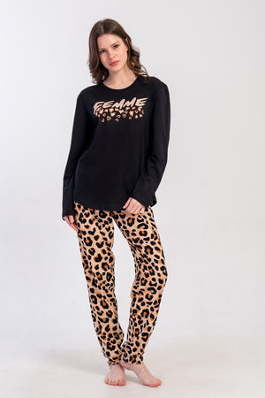 KADIN BATTAL XXL PIJAMA TAKIM SUPREM 503299 - Vienetta1.GrupSIYAH