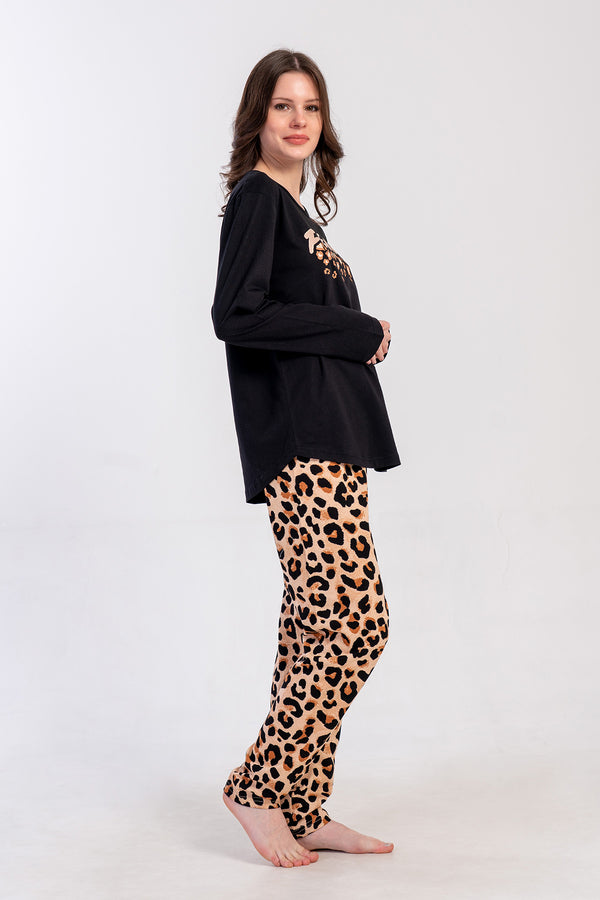 KADIN BATTAL XXL PIJAMA TAKIM SUPREM 503299 - VienettaSIYAH6XL