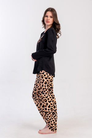 KADIN BATTAL XXL PIJAMA TAKIM SUPREM 503299 - VienettaSIYAH6XL