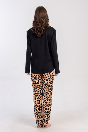 KADIN BATTAL XXL PIJAMA TAKIM SUPREM 503299 - VienettaSIYAH6XL