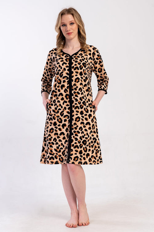 KADIN XXL EV ELBISESI SUPREM 503301 - Vienetta1.GrupSIYAH