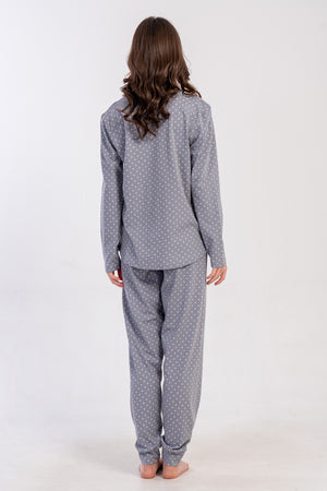 KADIN P.SUPREM O YAKA UZUN KOL ETEGI OVAL PIJAMA TAKIM