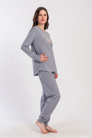 KADIN PIJAMA TAKIM SUPREM 503304 - Vienetta1.GrupFUME