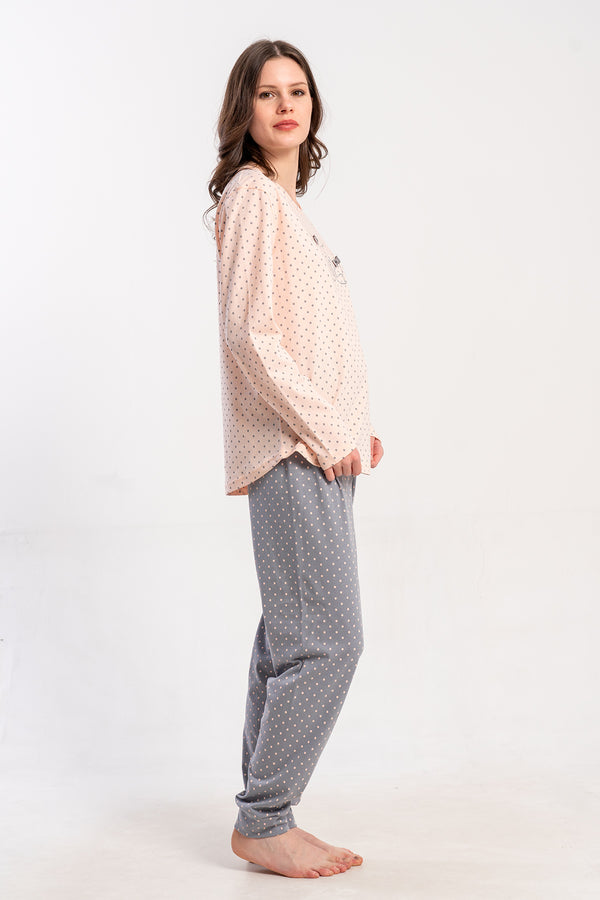 KADIN PIJAMA TAKIM SUPREM 503304 - Vienetta1.GrupFUME