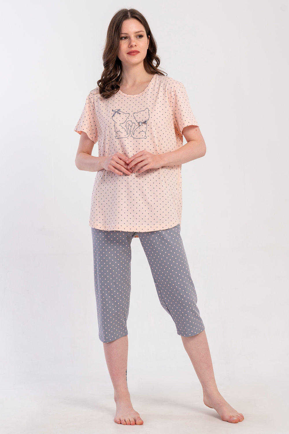 KADIN XXL KAPRI TAKIM SUPREM 503310 - Vienetta1.GrupBABY PINK