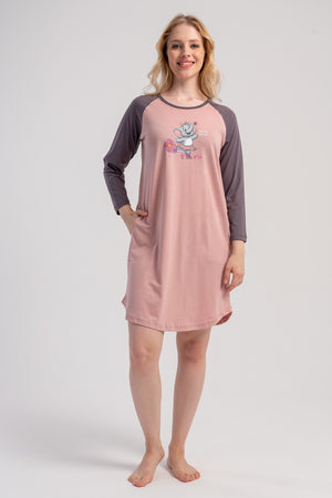 KADIN TUNIK SUPREM 504004 - Vienetta1.GrupPINK