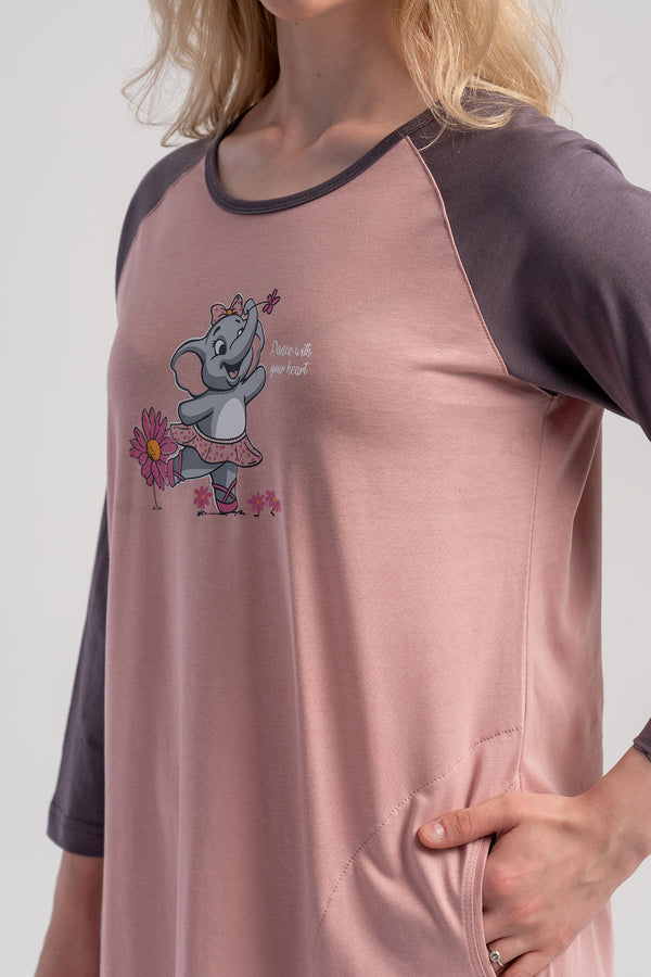 KADIN TUNIK SUPREM 504004 - Vienetta1.GrupPINK