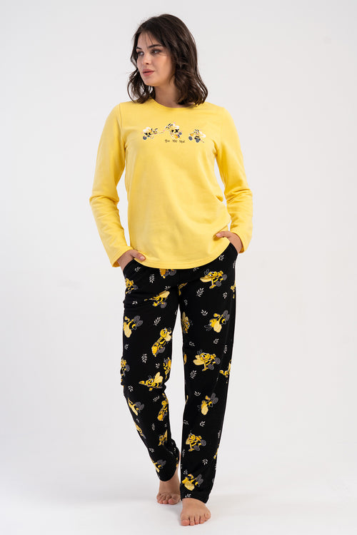 KADIN PIJAMA TAKIM 2IPLIK 504005 - VienettaSARIM