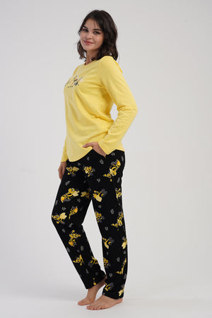 KADIN PIJAMA TAKIM 2IPLIK 504005 - Vienetta1.GrupSARI