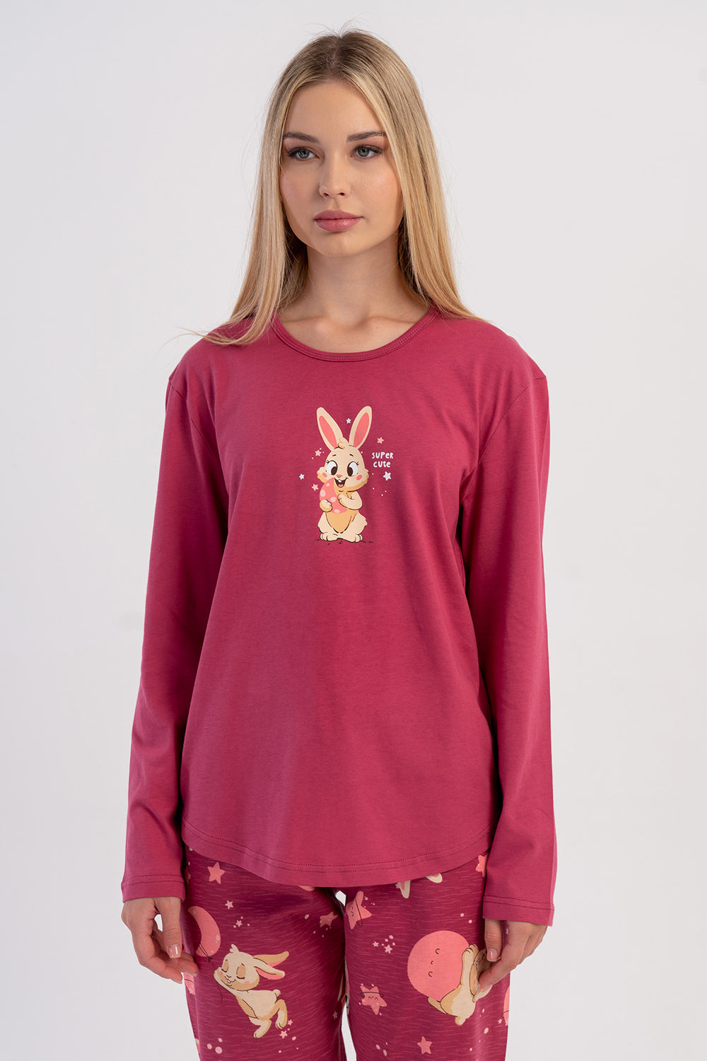 KADIN PIJAMA TAKIM SUPREM 504023 - Vienetta1.GrupGULKURUSU