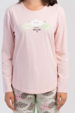 KADIN XXL PIJAMA TAKIM SUPREM 504042 - Vienetta1.GrupPEMBE