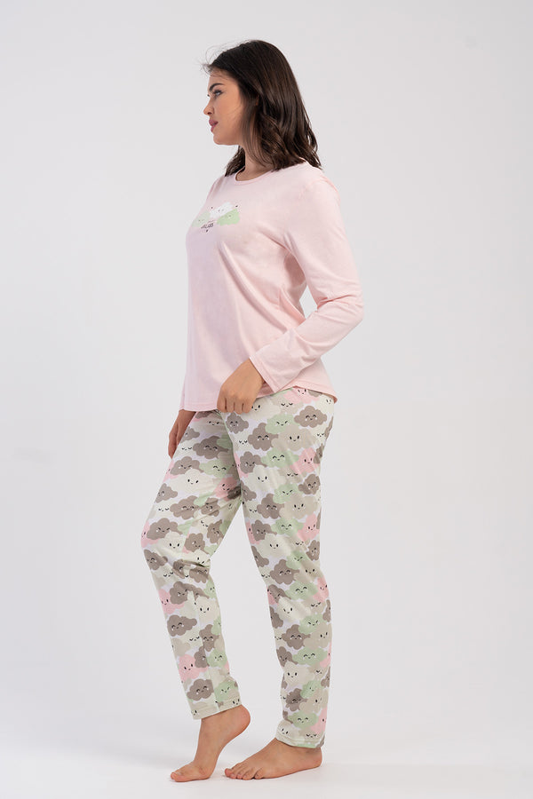 KADIN XXL PIJAMA TAKIM SUPREM 504042 - Vienetta1.GrupPEMBE