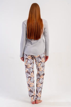 KADIN PIJAMA TAKIM 2IPLIK 504050 - VienettaA.GRIS
