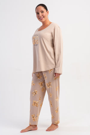 KADIN XXL PIJAMA TAKIM SUPREM 504055 - VienettaAÇIK PEMBE3XL