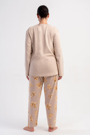 KADIN XXL PIJAMA TAKIM SUPREM 504055 - Vienetta1.GrupAÇIK PEMBE