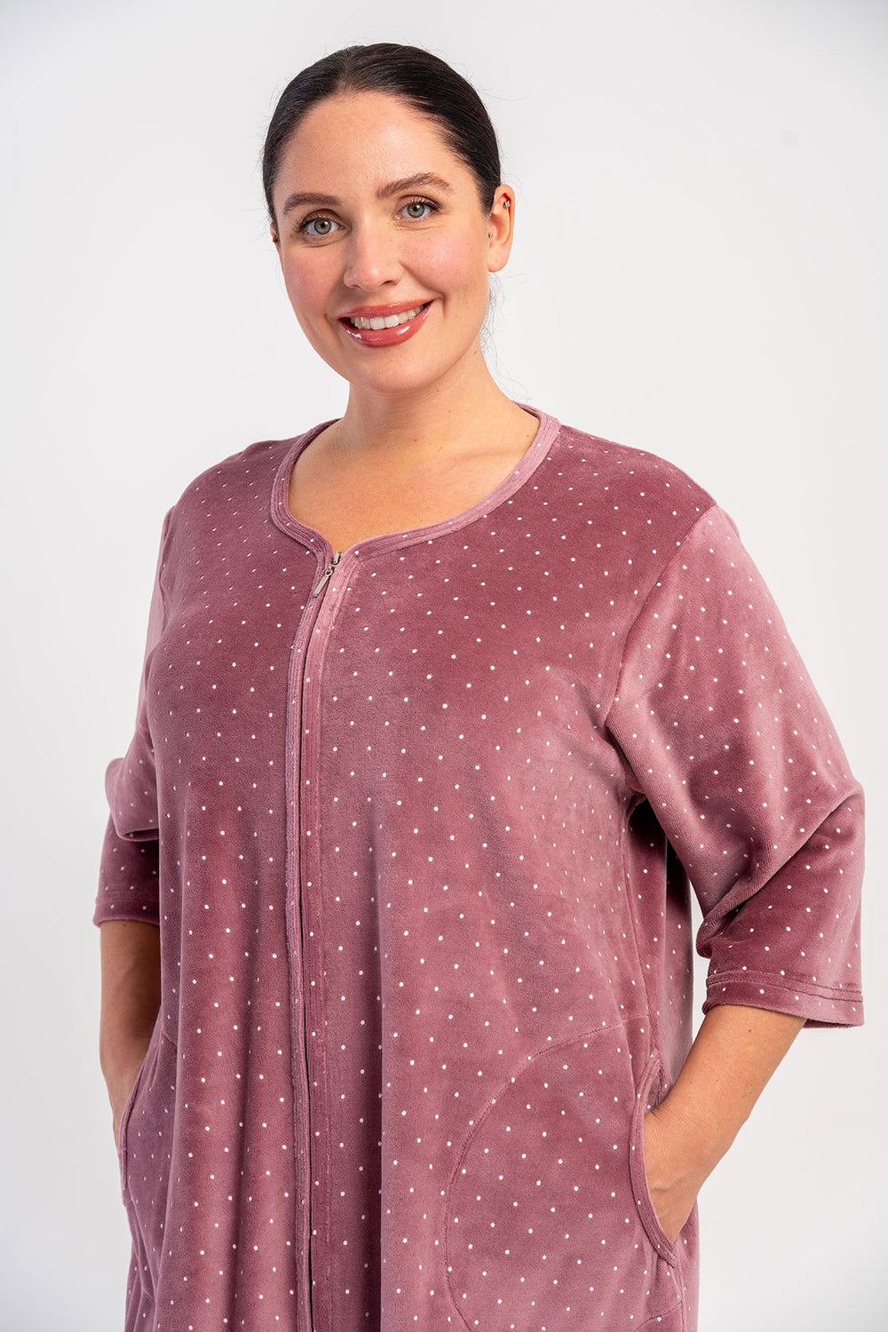 KADIN EV ELBİSESİ KADİFE 507011 - Vienetta1.GrupMOR