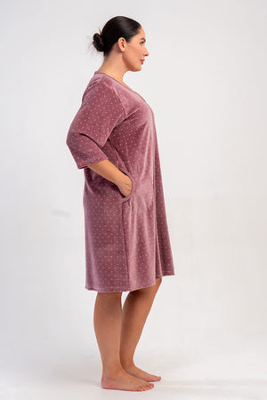 KADIN EV ELBİSESİ KADİFE 507011 - Vienetta1.GrupMOR