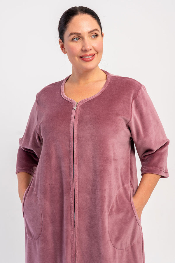 KADIN EV ELBISESI KADIFE 507016 - VienettaMOR1XL