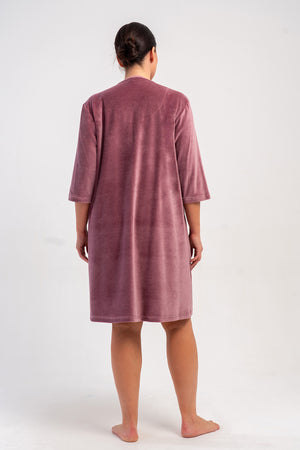 KADIN EV ELBISESI KADIFE 507016 - VienettaMOR1XL