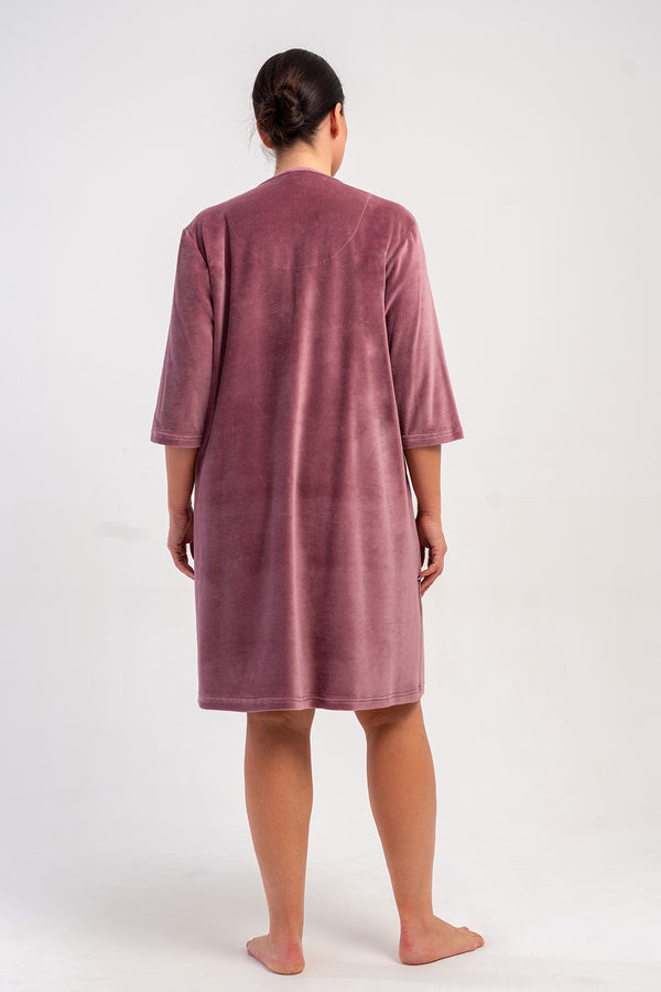 KADIN EV ELBISESI KADIFE 507016 - VienettaMOR1XL