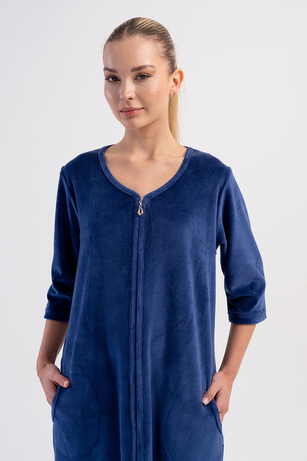 KADIN EV ELBISESI KADIFE 507017 - Vienetta1.GrupLACIVERT