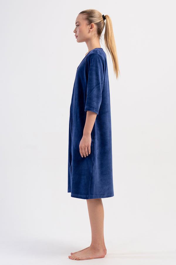 KADIN EV ELBISESI KADIFE 507017 - Vienetta1.GrupLACIVERT