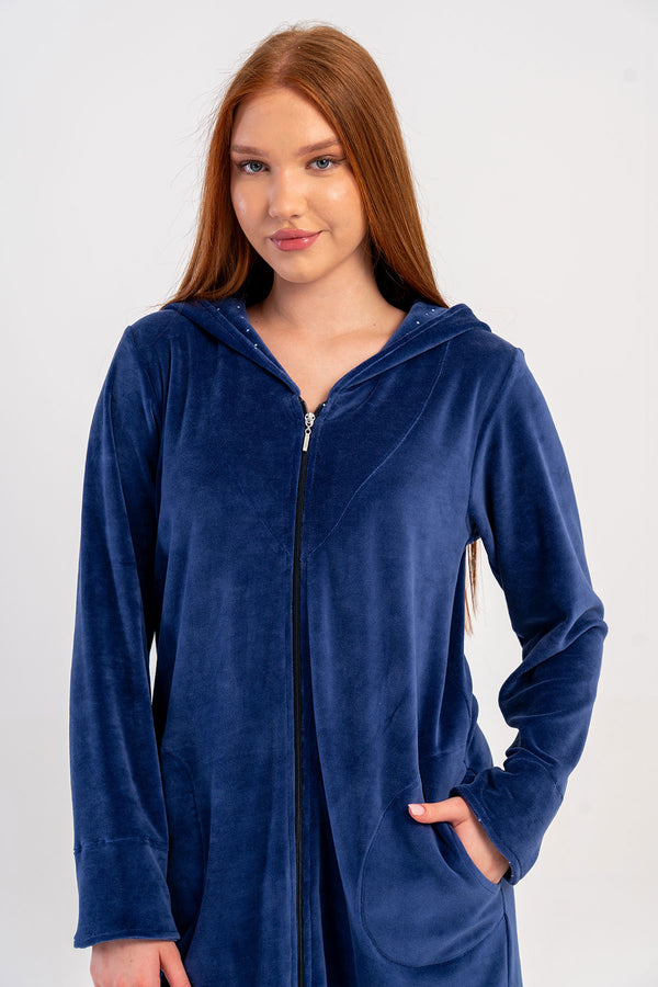 KADIN EV ELBISESI KADIFE 507019 - Vienetta1.GrupLACIVERT