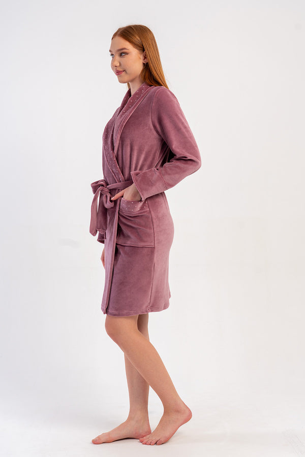 KADIN SABAHLIK KADIFE 507020 - Vienetta1.GrupMOR